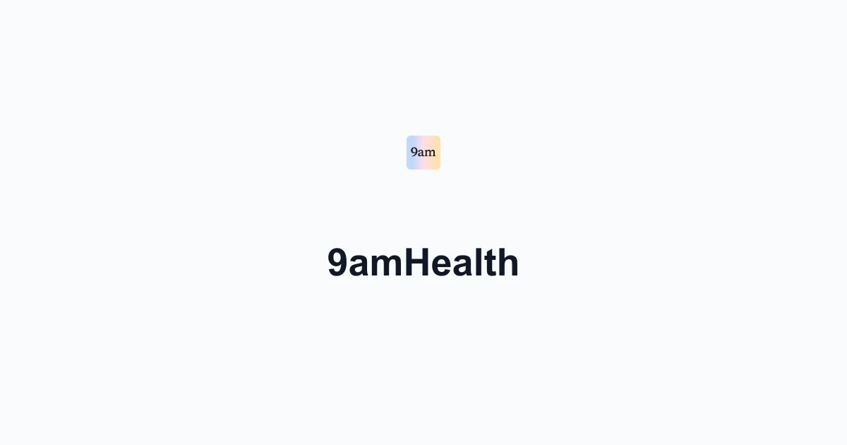 Official 9amHealth brand mark