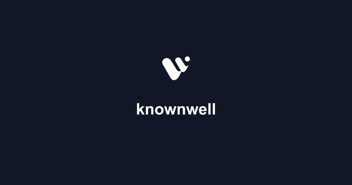Official knownwell brand mark