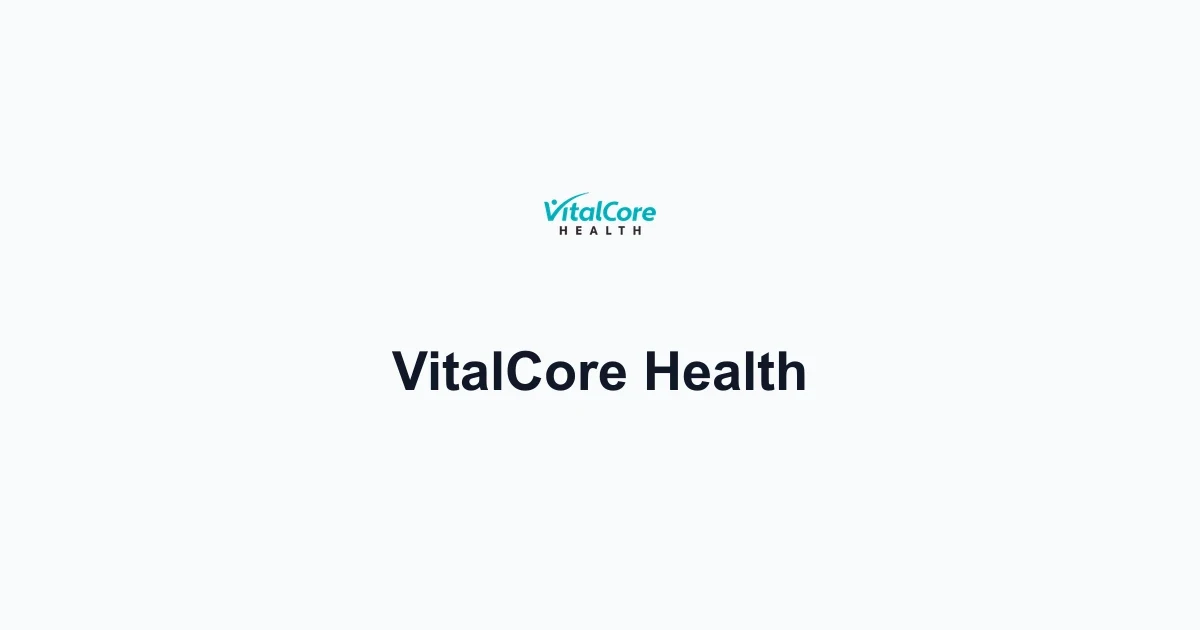 Official VitalCore Health brand mark